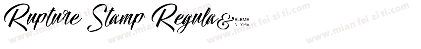 Rupture Stamp Regula字体转换